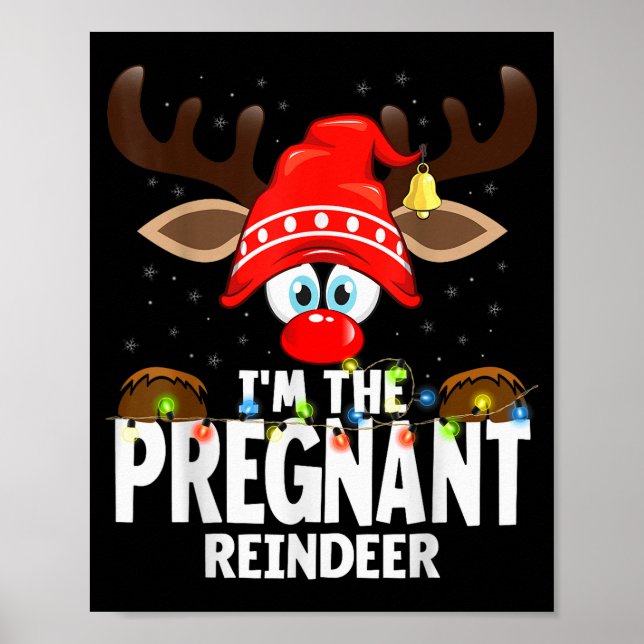 99 Matching Christmas Reindeer - Uni-adults, Black Poster (Front)
