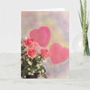 99 Miracle Hearts and Flowers. Holiday Card