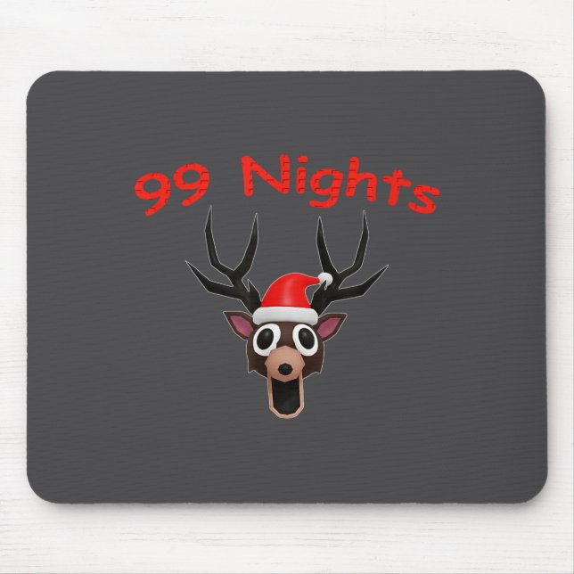 99 Nights Christmas Deer Gamer Fan Merch  Mouse Mat (Front)