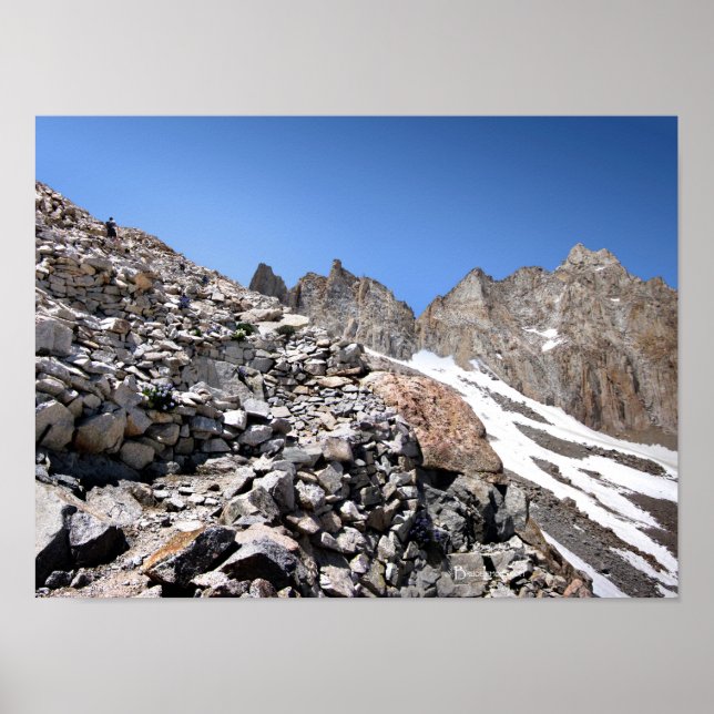 99 or 87 Switchbacks to Mt Whitney 2 Poster (Front)