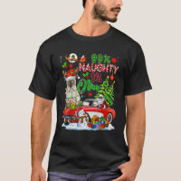 99 Percent Naughty 1 Nice Reindeer Cat With Santa