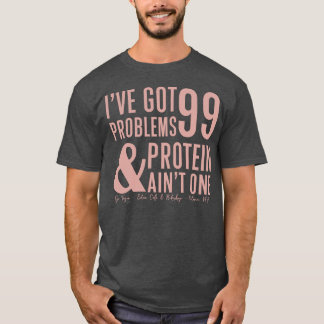 99 Problems Coral Print T-Shirt