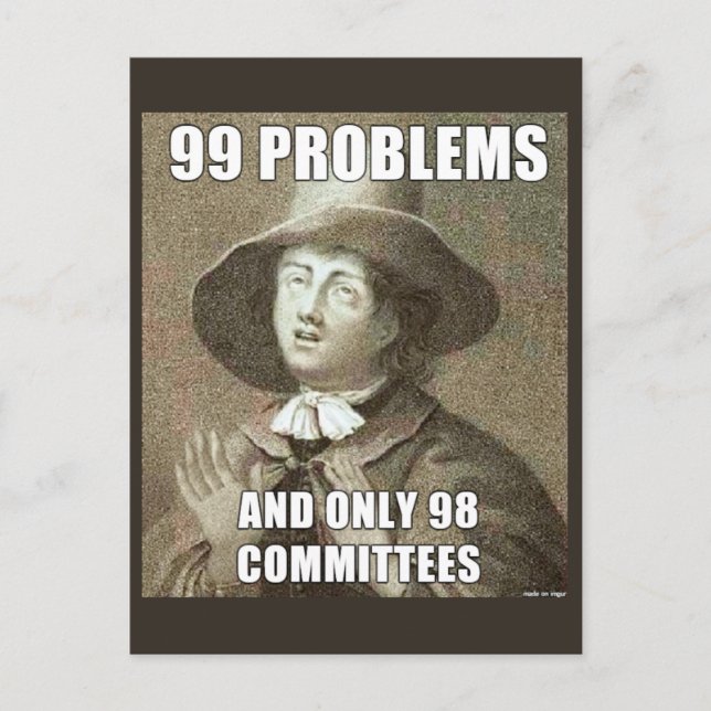 99 Problems Postcard (Front)