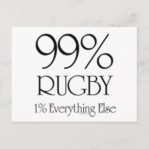 99% Rugby Postcard