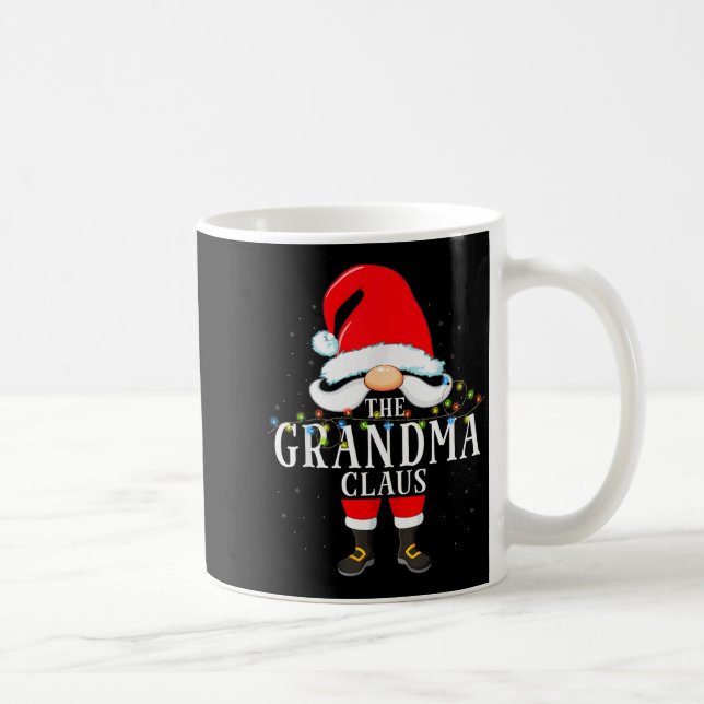 99 Santa Claus Matching Family Pajama Grandma Clau Coffee Mug (Right)