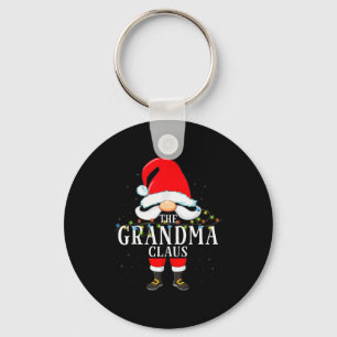 99 Santa Claus Matching Family Pajama Grandma Clau Key Ring
