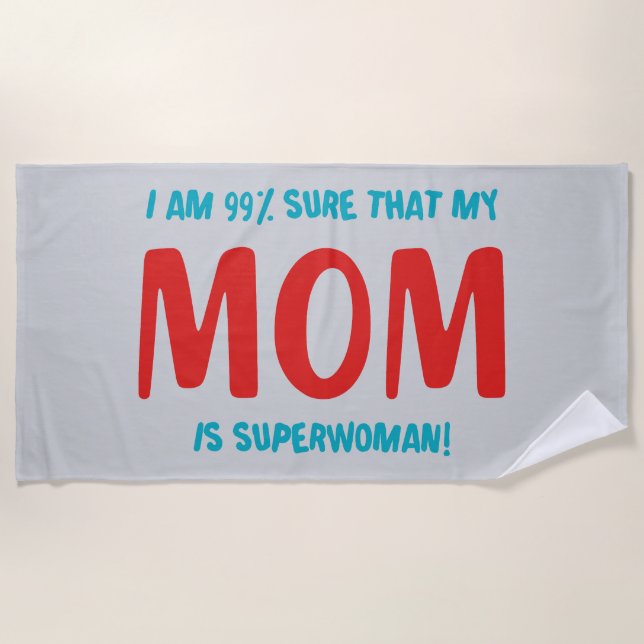 99% Superwoman Beach Towel (Front)