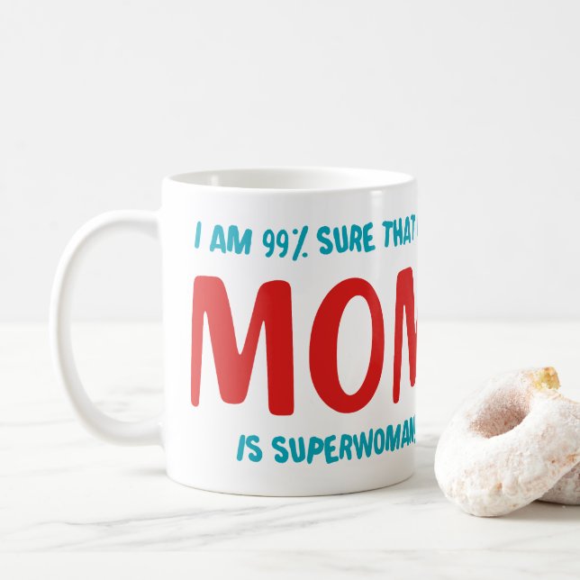 99% Superwoman Coffee Mug (With Donut)