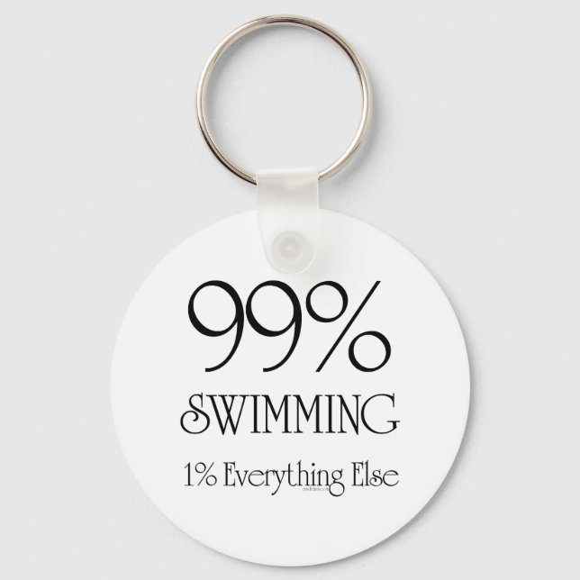 99% Swimming Key Ring (Front)