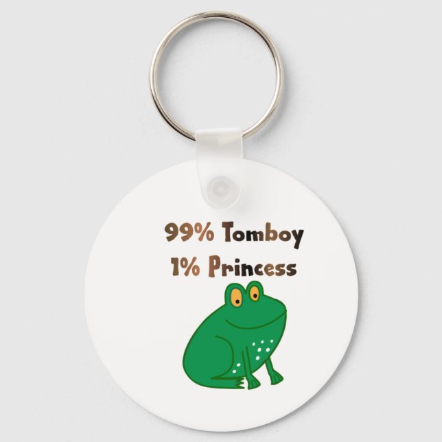 99% Tomboy 1% Princess Key Ring (Front)