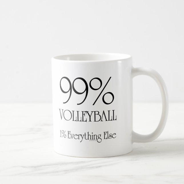 99% Volleyball Coffee Mug (Right)