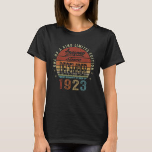99 Year Old Vintage December 1923  99th Bday T-Shirt