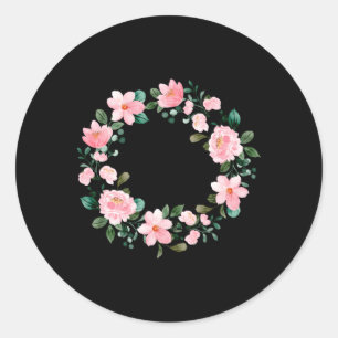 99 Years Loved 99 Floral 99Th Classic Round Sticker
