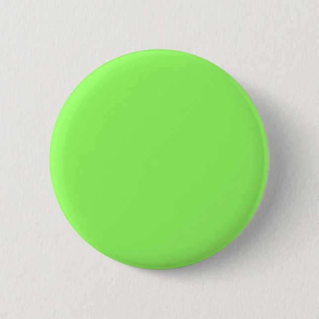 99FF66 Green 6 Cm Round Badge (Front)