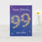 99th Birthday - 99 in Stars - Blue - Age 99 Card
