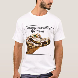 99th Birthday Alligator Smile T-Shirt