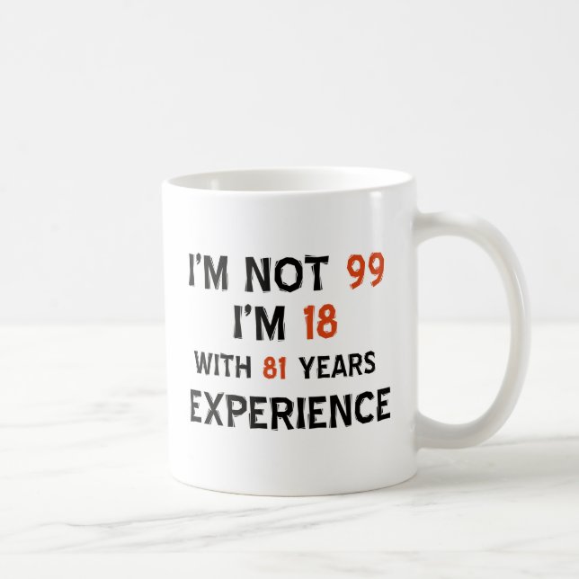 99th birthday designs coffee mug (Right)