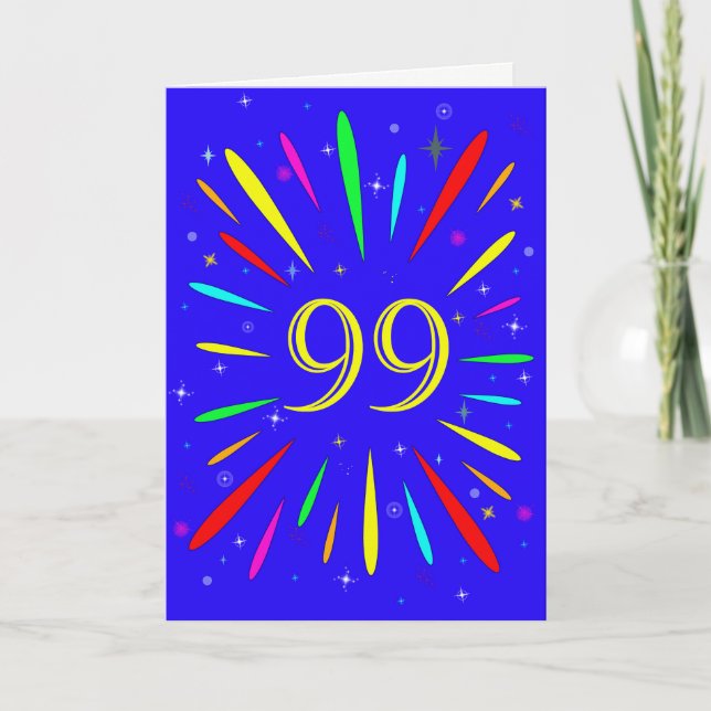 99th Birthday Explosion Card (Front)