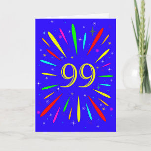 99th Birthday Explosion Card