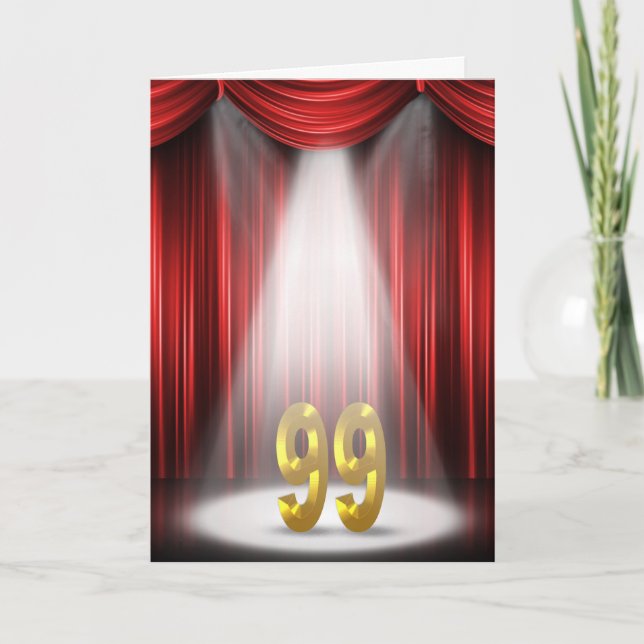 99th Birthday in the spotlight Card (Front)