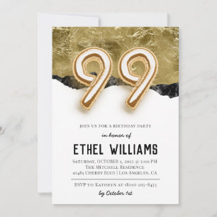 99th Birthday Party Invitation