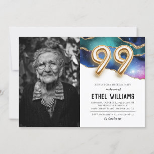 99th Birthday Party Invitation
