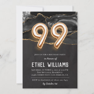 99th Birthday Party Invitation