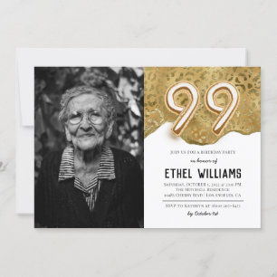 99th Birthday Party Invitation
