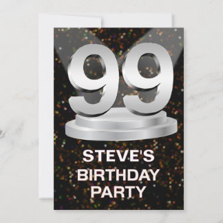 99th Birthday Party Invitation Add a Name