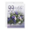 99th Birthday Party Invitation - Blue bouquet