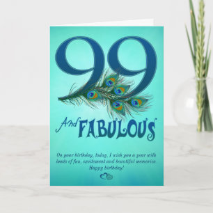 99th Birthday template Cards