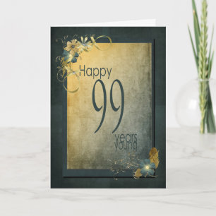 99th Birthday-vintage frame Card