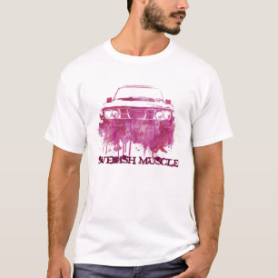 99turbo water colour grunge magenta, swedish T-Shirt