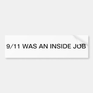 9/11 Inside Job Bumper Sticker