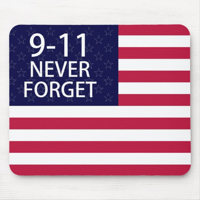 9-11 never forget mouse mat (Front)