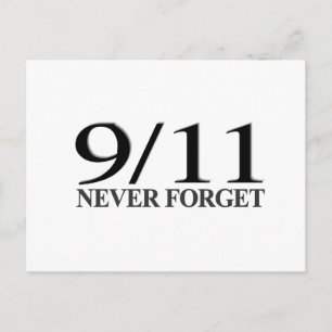 9/11 Never Forget Postcard