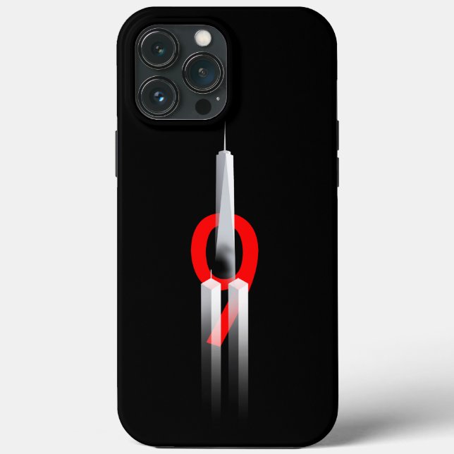 9 11 Never Forget Remember 9.11.2001  Memorial Case-Mate iPhone Case (Back)