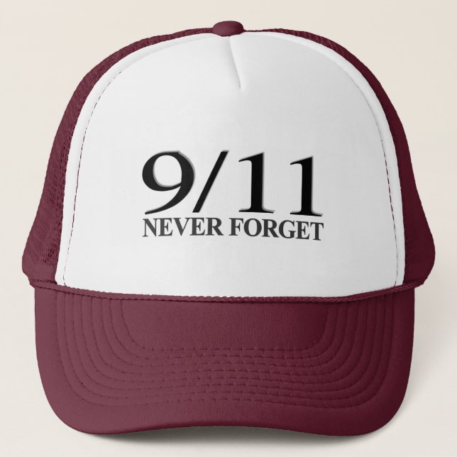 9/11 Never Forget Trucker Hat (Front)