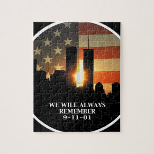 9-11 remember - We will never forget Jigsaw Puzzle