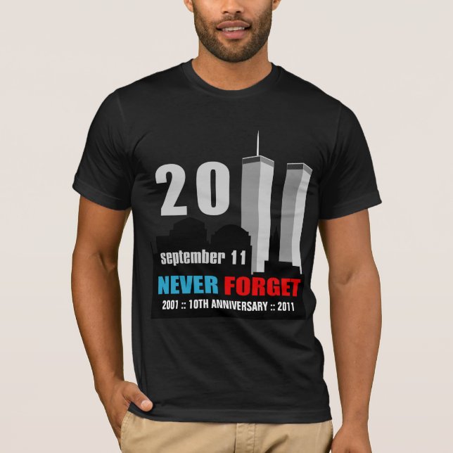 9/11 September 11th - 10th Anniversary WTC T-Shirt (Front)