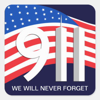 9/11 September 11th - Never Forget Stickers