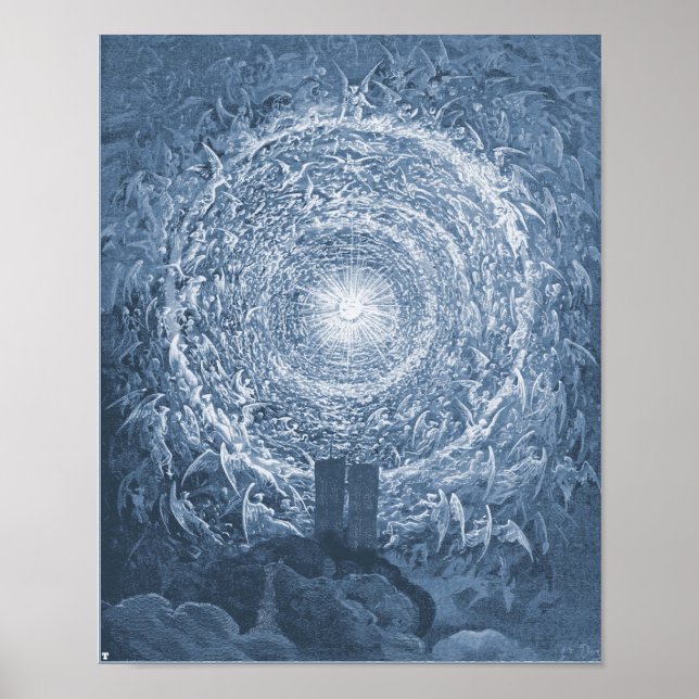 9.11 Twin Towers Dore White Rose Poster (Front)