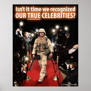 9/11 War - True Celebrities: Protest Poster
