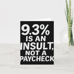 9.3% Is An Insult Not A Paycheck Womens Basketball Card