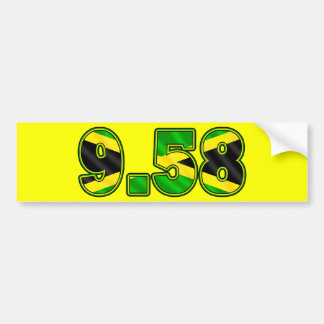 9.58 Athletes 100m Bumper Sticker