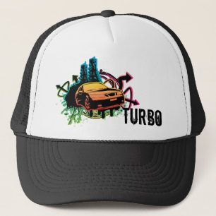 9-5-aero cutout grunge hat, turbo trucker hat