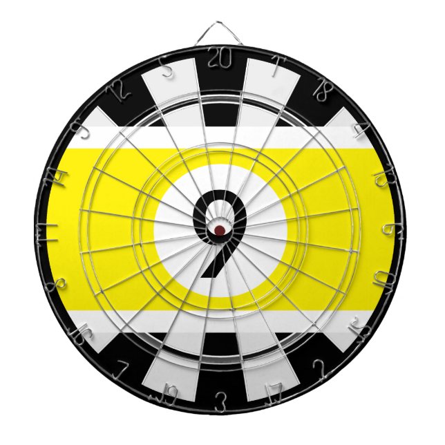 9-Ball Billiards YOUR NUMBER Dartboard (Front)