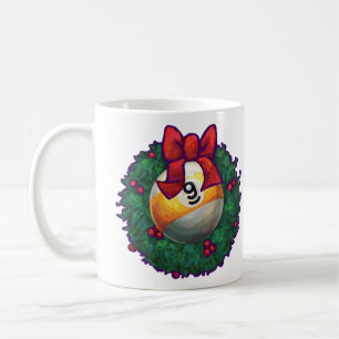 9 ball Christmas Coffee Mug