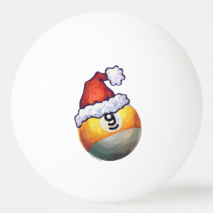 9 ball Christmas Red Hat