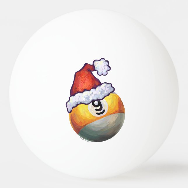 9 ball Christmas Red Hat (Back)